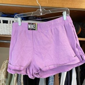 Nike purple shorts cotton